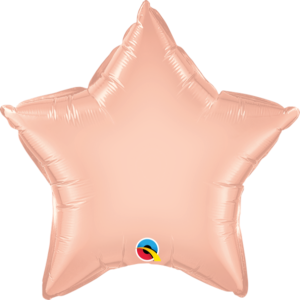 20" Pearl Rose Gold Star Balloon