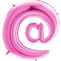 40" Symbol At Fuchsia Foil Balloon