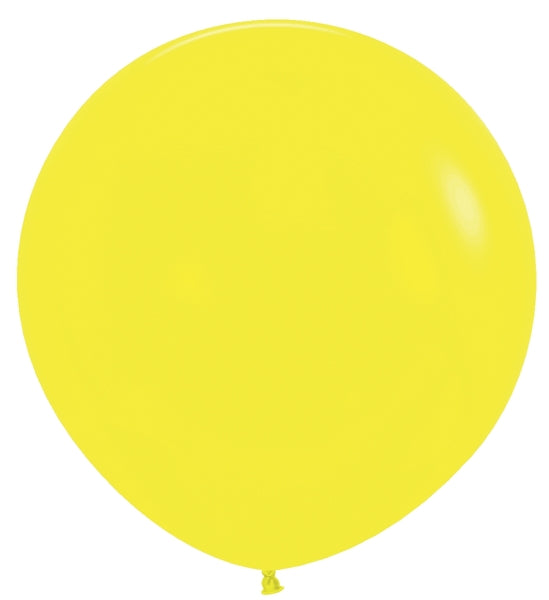 24 Inches Latex Balloons (3 Per Bag) Fashion Yellow Sempertex Uninflated