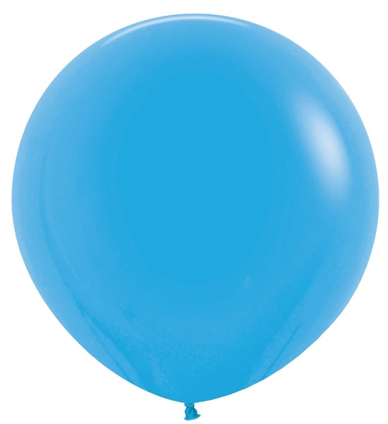 24 Inches Latex Balloons (3 Per Bag) Fashion Blue Sempertex Uninflated