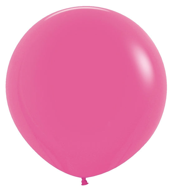 24 Inches Latex Balloons (3 Per Bag) Deluxe Fuchsia Sempertex Uninflated