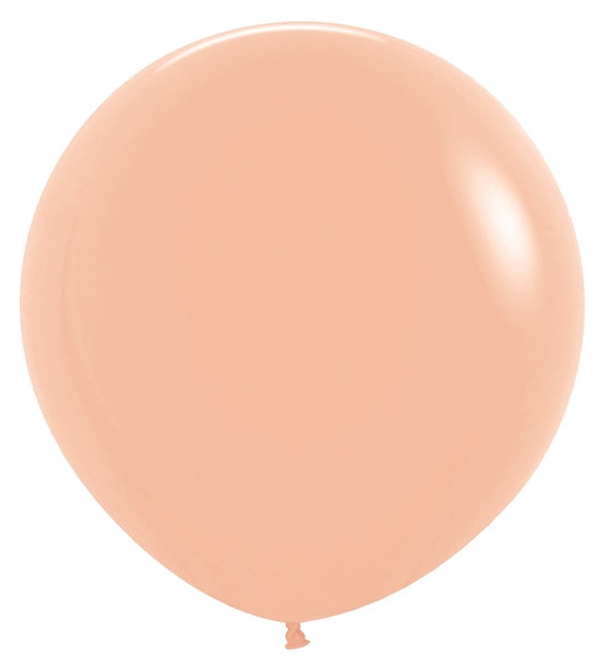 24 Inches Latex Balloons (3 Per Bag) Deluxe Peach Blush Sempertex Uninflated