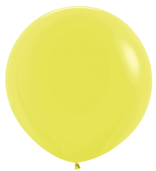 24 Inches Latex Balloons (3 Per Bag) Neon Yellow