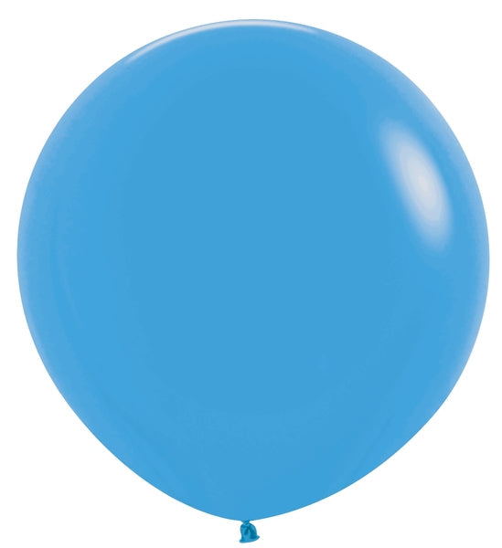 24 Inches Latex Balloons (3 Per Bag) Neon Blue