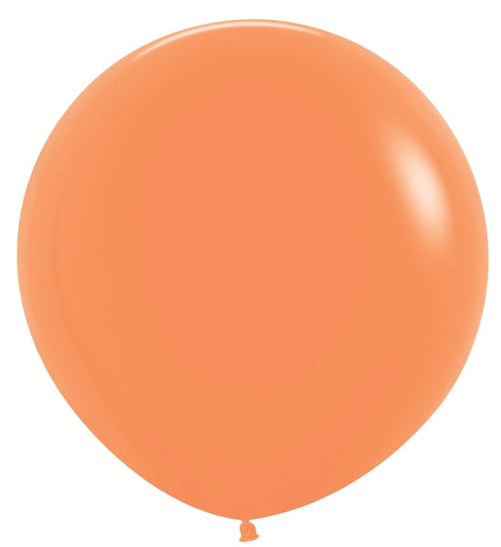 24 Inches Latex Balloons (3 Per Bag) Neon Orange