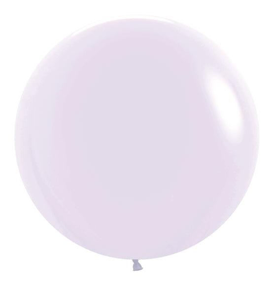 24 Inches Sempertex Uninflated Pastel Matte Lilac Latex Balloons (3 Per Bag)