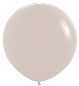 24 Inches Latex Deluxe White Sand Latex Balloons (3 Per Bag)