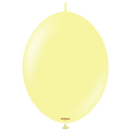 6 inches Kalisan BrandLinked Balloons Together Linking Balloons Called K Link Macaron Yellow 50 Per Bag