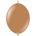 6 inches Kalisan BrandLinked Balloons Together Linking Balloons Called K Link Standard Caramel Brown 50 Per Bag