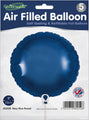 Oaktree’s 9" Navy Blue Round Foil Balloons come in packs of 5, are air-fill only, self-sealing, refillable, and made in the UK. Balloon cup and stick not included.