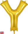 34" Letter Y Gold Oaktree Brand Foil Balloon