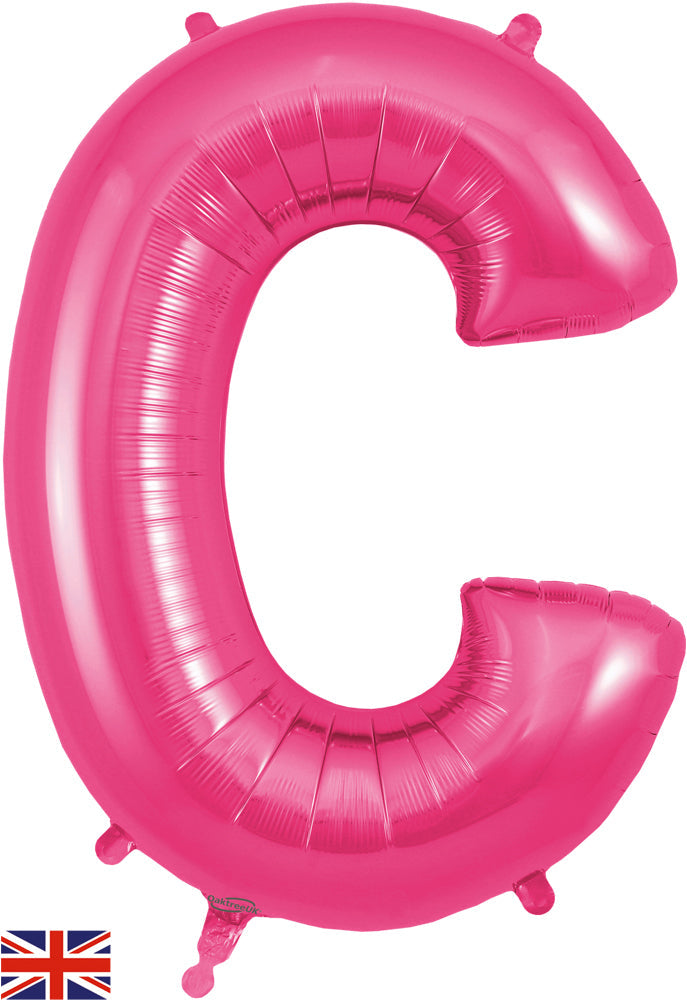 34" Letter C Pink Oaktree Brand Foil Balloon
