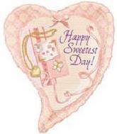 26" Sweetest Day Locket Heart Balloon