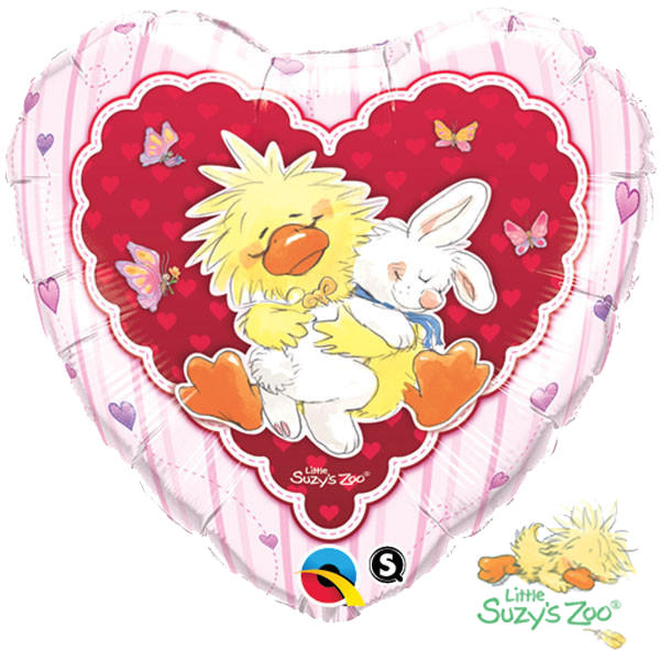 18" Witzy & Lulla In Love Mylar Balloon