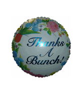 9" Airfill Only Thanks A Bunch Flowers Balloon