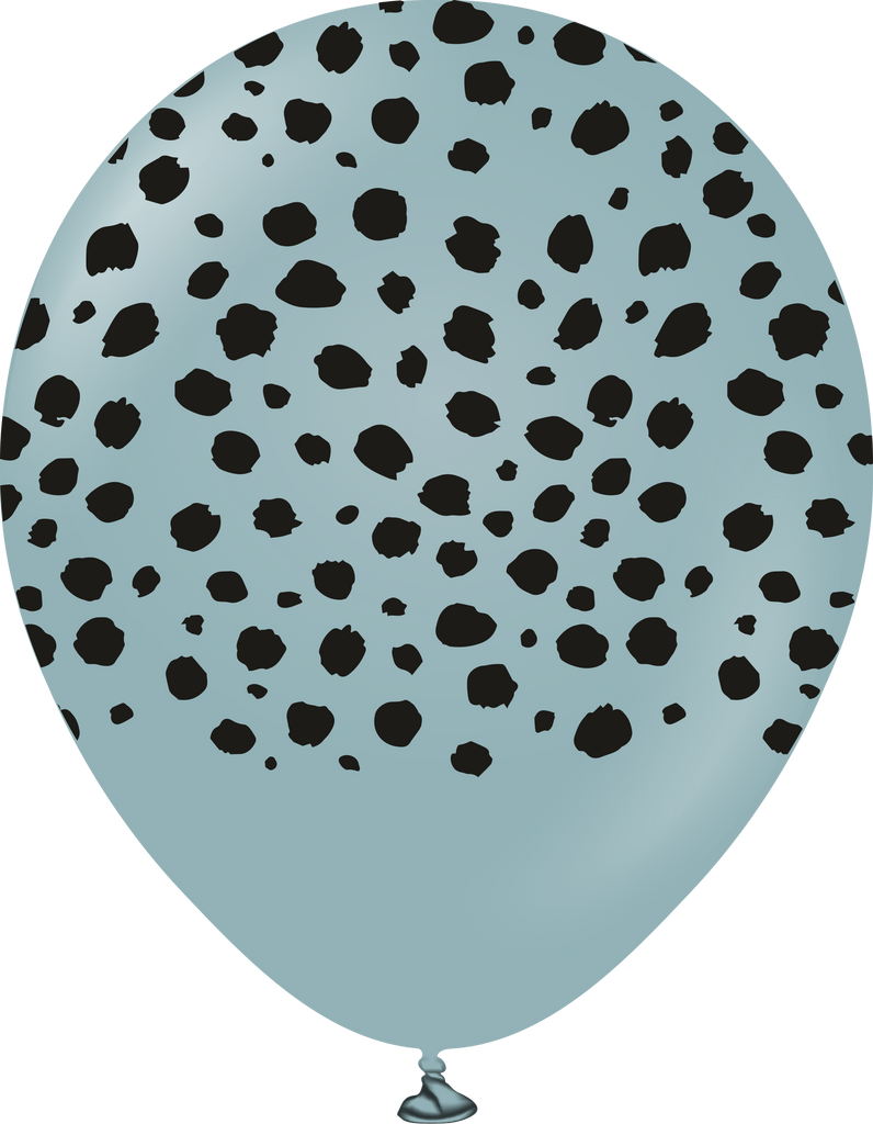 12" Safari Cheetah Printed Storm Retro Kalisan Latex Balloons (25 Per Bag)