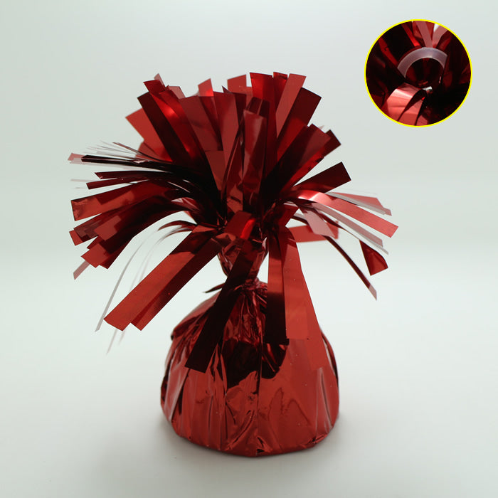 6Oz Red Foil Wrapped Balloon Weight