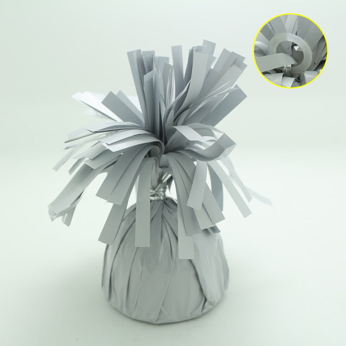 6Oz White Foil Wrapped Balloon Weight