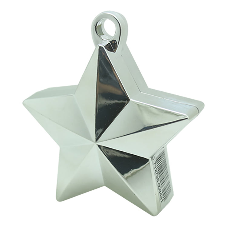 Metallic Star Balloon Weight-Silver