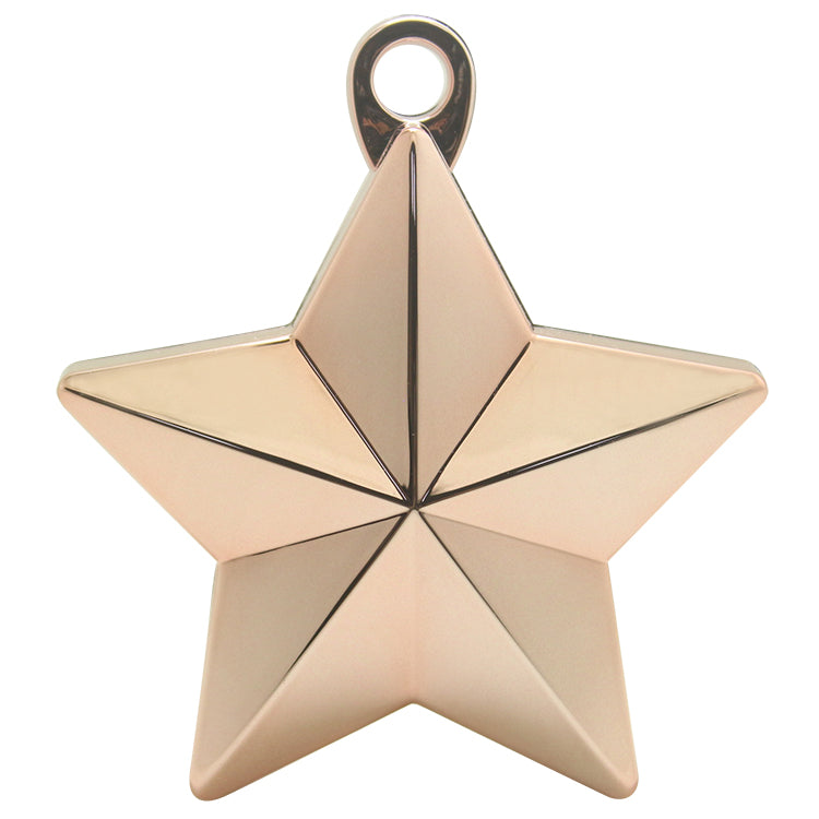 Metallic Star Balloon Weight -Rose Gold