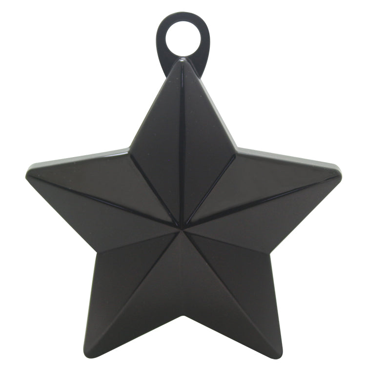 Metallic Star Balloon Weight-Black