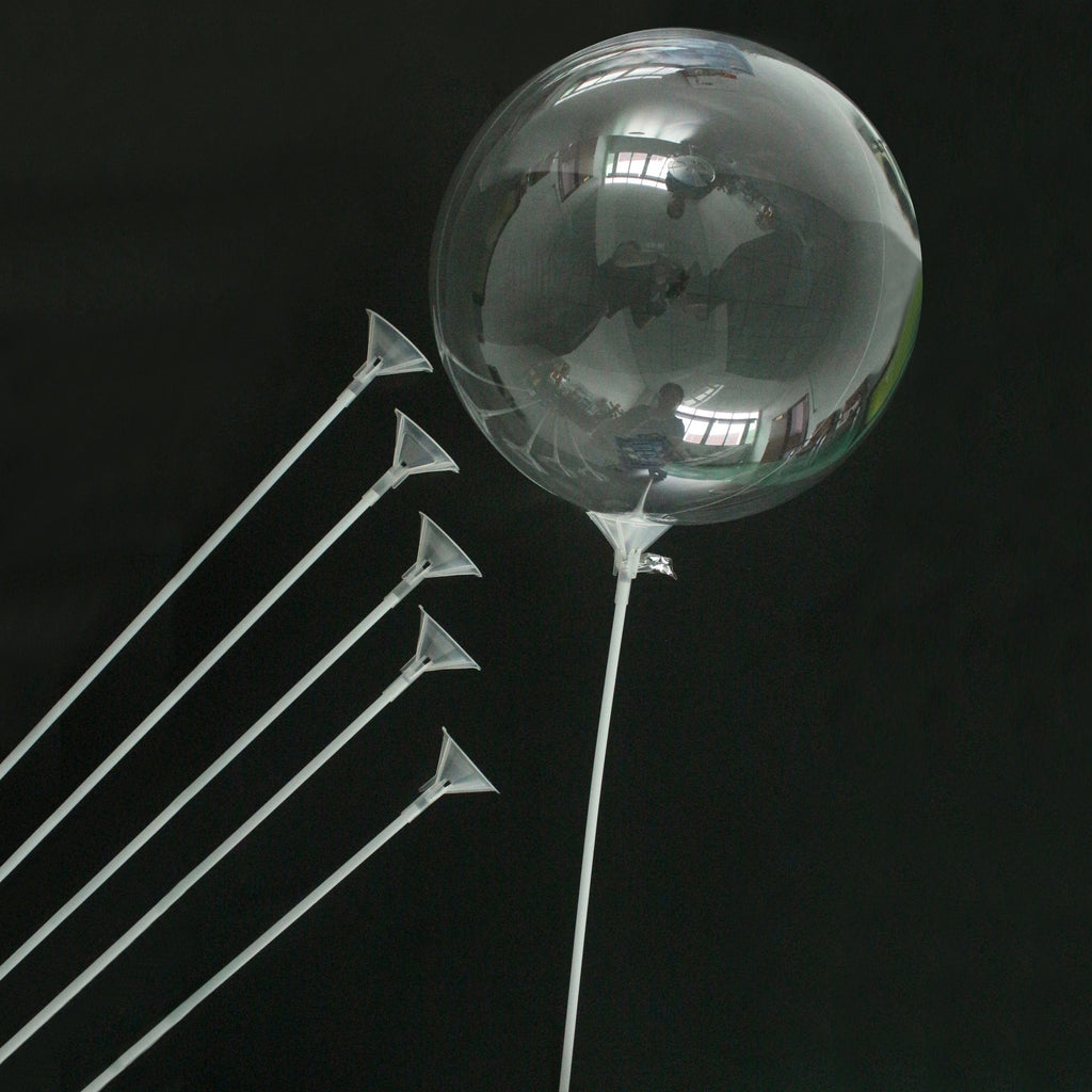 Super Strong 50Cm Balloon Sticks And Cups (10 Pack)