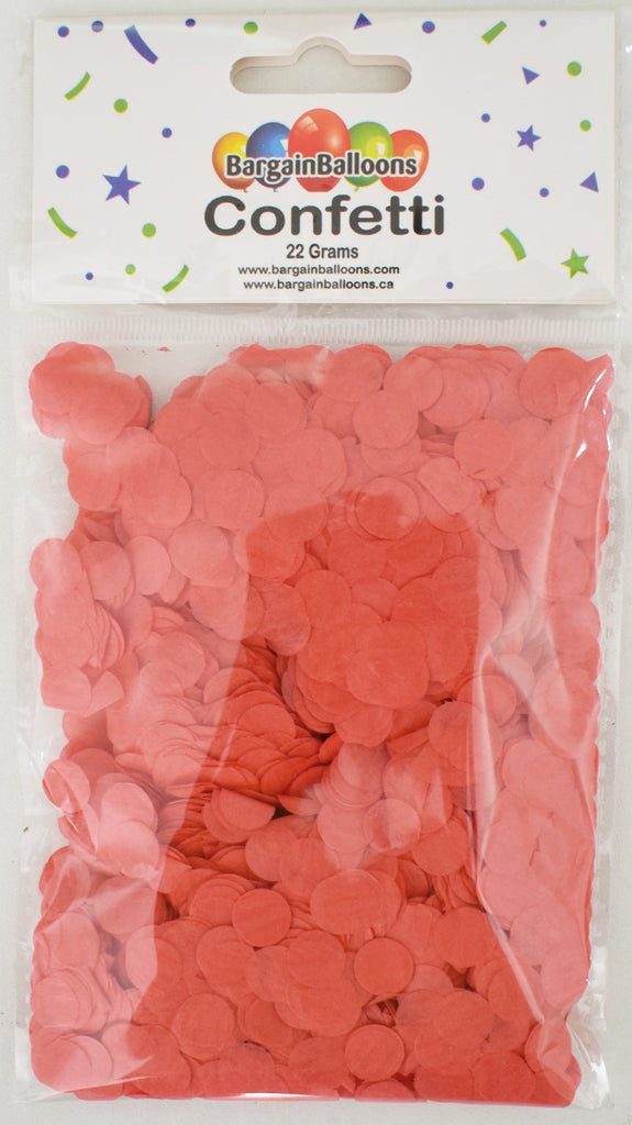 Balloon Confetti Dots 22 Grams Tissue Hot Red 1CM-Round