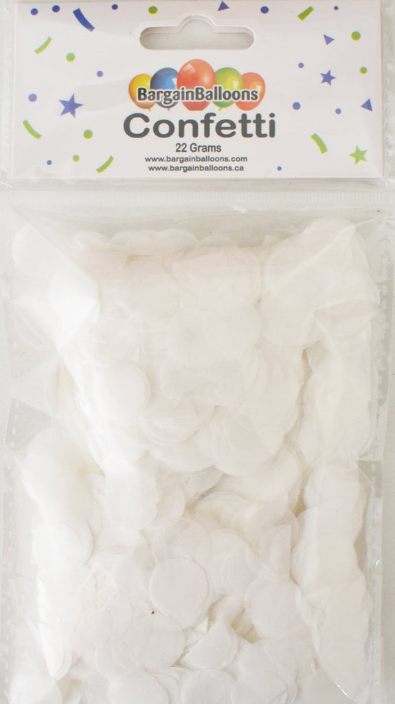 Balloon Confetti Dots 22 Grams Tissue White 1.5CM-Round