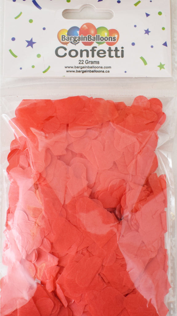 Balloon Confetti Dots 22 Grams Tissue Hot Red 2CM-Heart