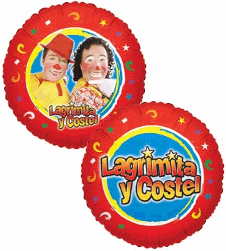 9" Airfill Only Lagrimita Y Costel Balloon (Spanish)