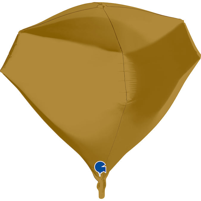 18" Gem Satin Gold 4D Foil Balloon