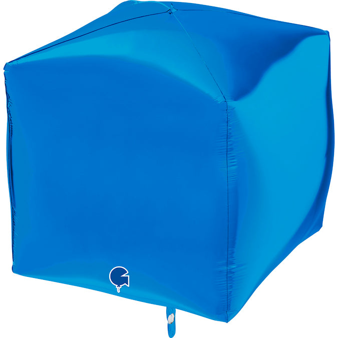 15" Square Blue 4D Foil Balloon