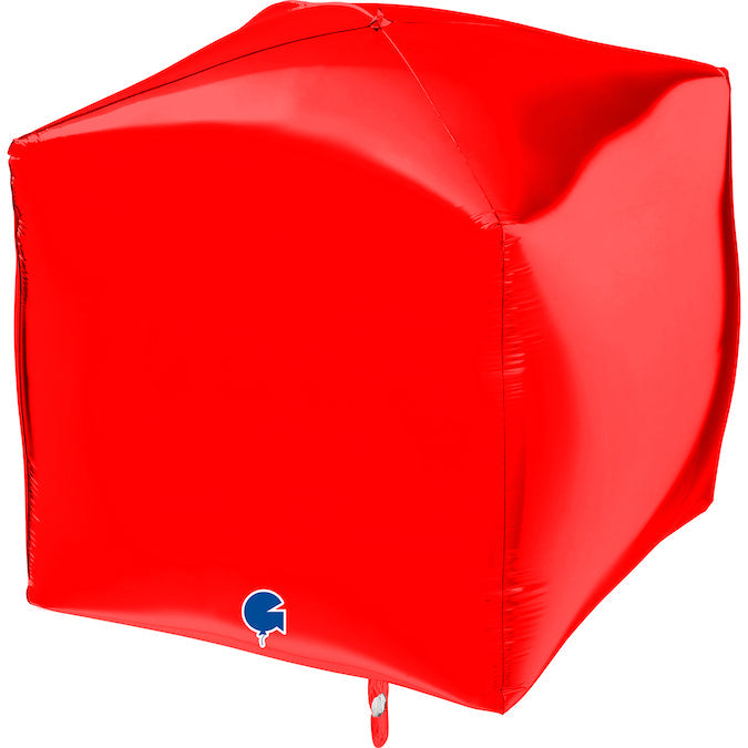15" Square Red 4D Foil Balloon