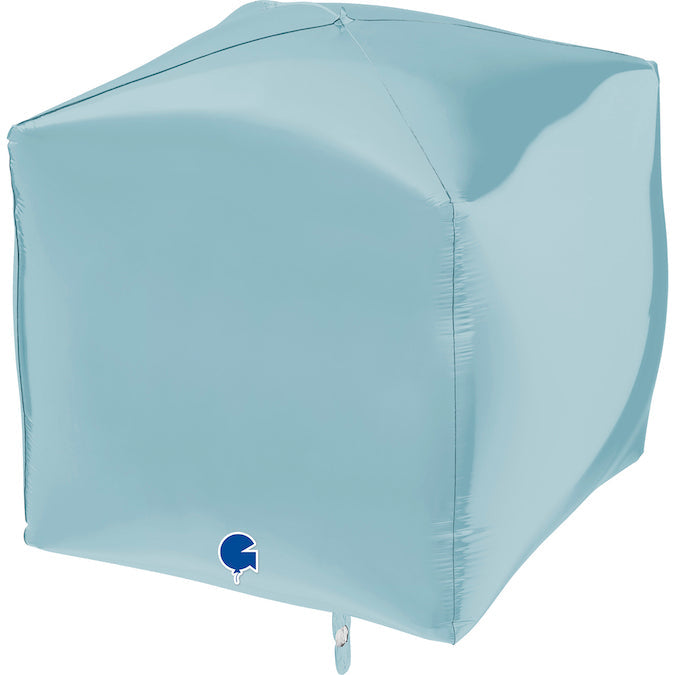 15" Square Pastel Blue 4D Foil Balloon