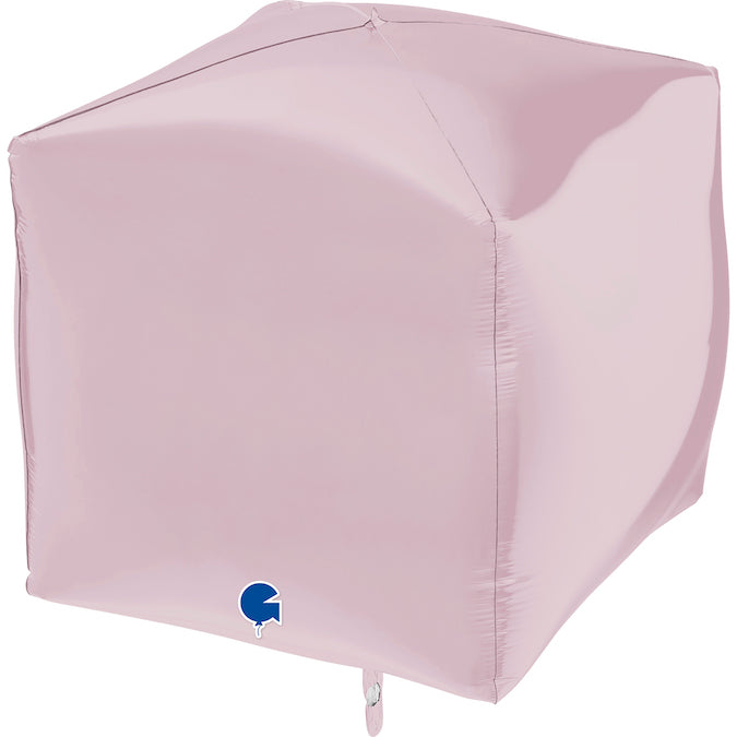 15" Square Pastel Pink 4D Foil Balloon