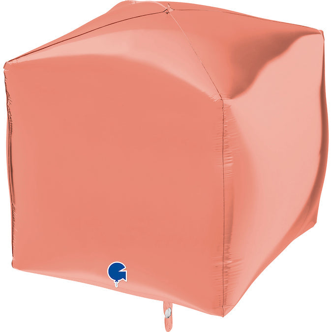 15" Square Rose Gold 4D Foil Balloon