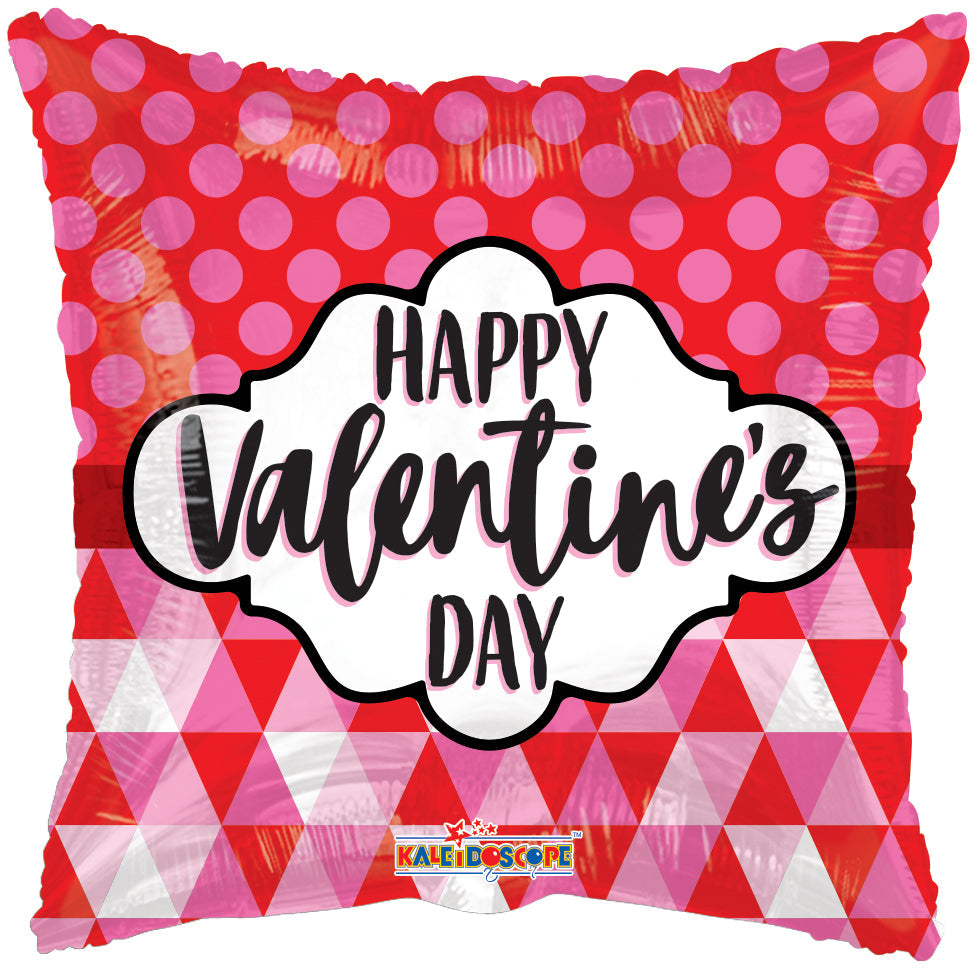 18" Valentine's Square Foil Balloon