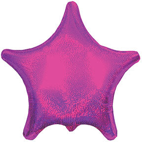 22" Hot Pink Dazzeloon Star Balloon