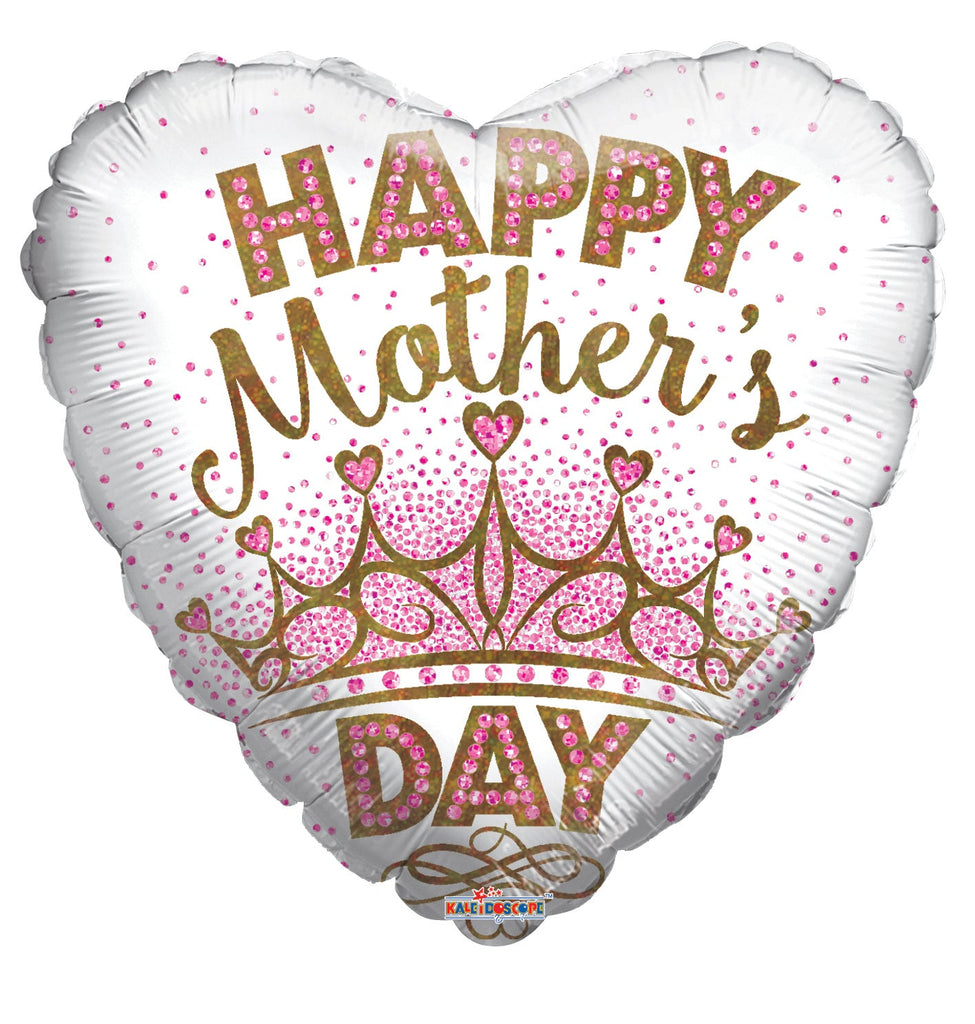 18" Happy Mother's Day Crown Foil Balloon