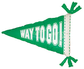 31" Congrats Grad Green Pennant Mylar Balloon
