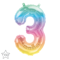 16" Northstar Brand Airfill Only Number 3 Jelli Ombre Balloon