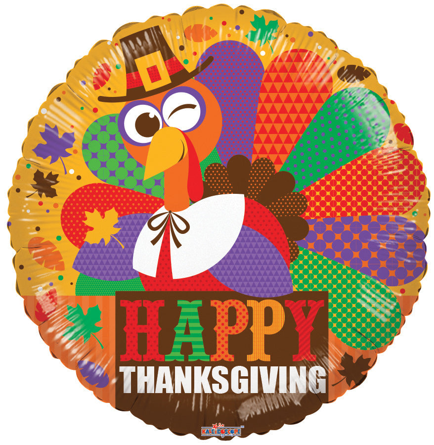 18" Thanksgiving Cool Turkey Balloon