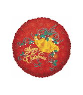 36" Merry Christmas Bells Balloon