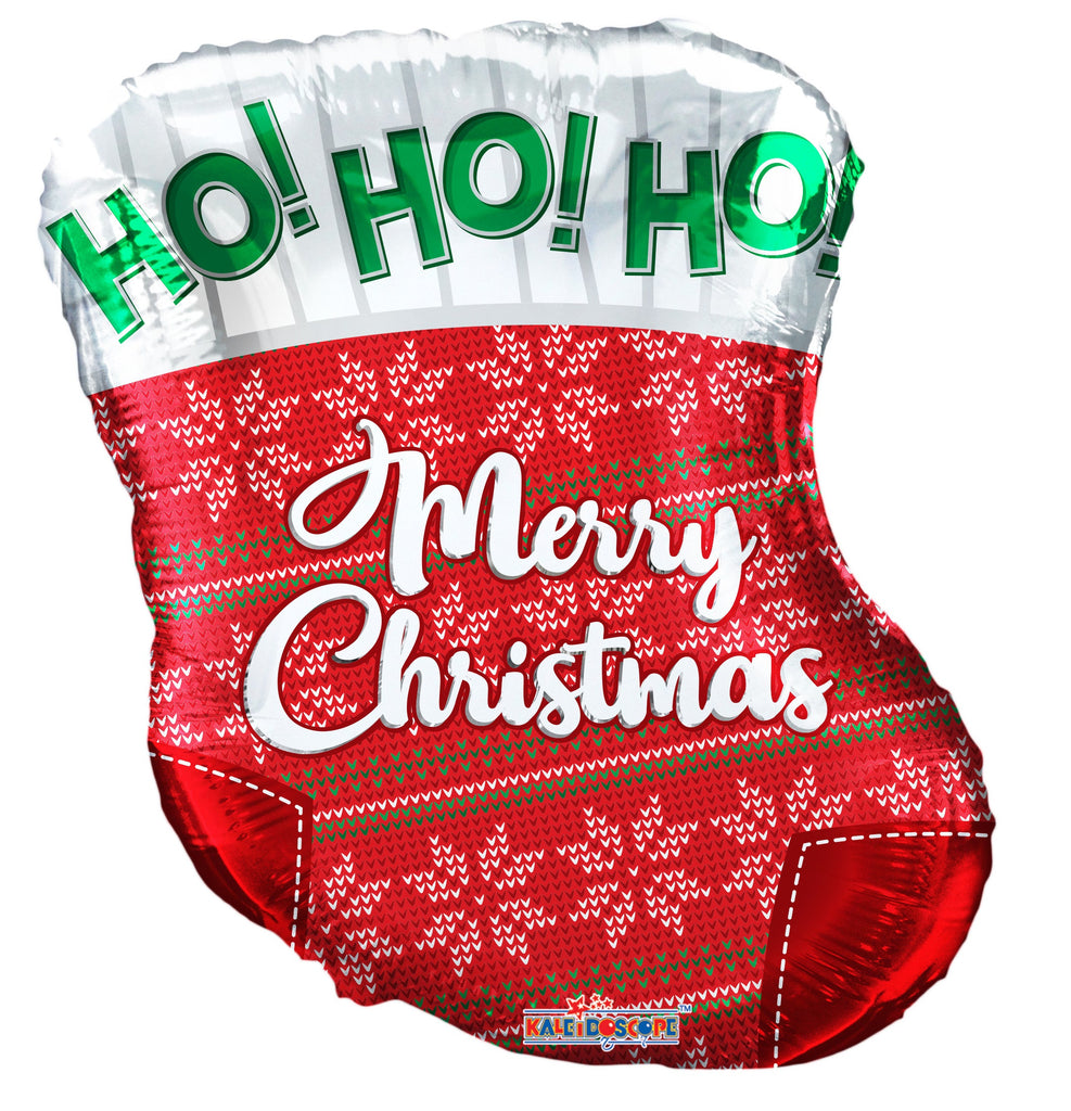 18" Chistmas Sox Foil Balloon