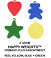 8 Gram Happy Balloon Weights Primary Assorted