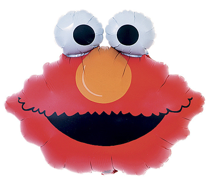 Sesame Street Elmo Head Balloon - Airfill Only, Sticks Sold Separately ...