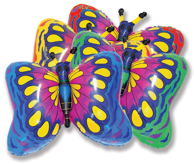 35" Butterfly Blue Balloon