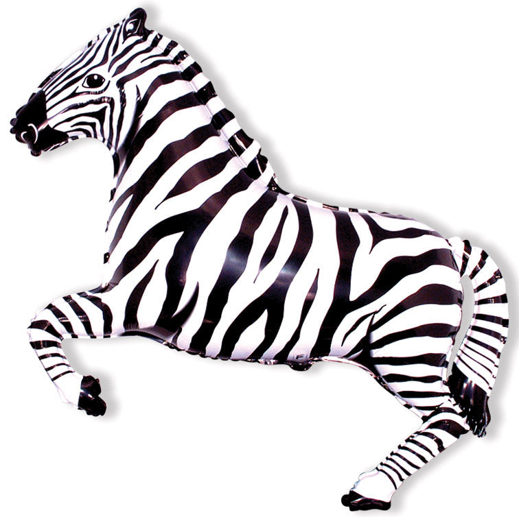 42" Zebra Black Balloon