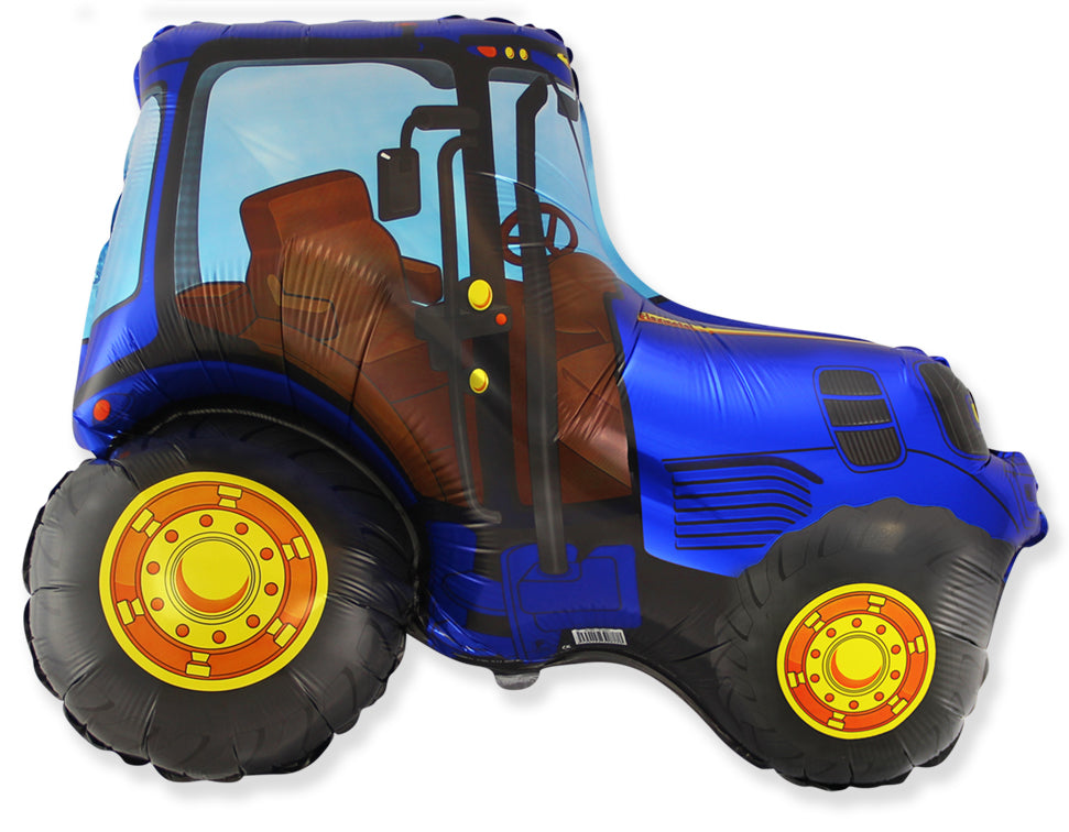 29" Tractor Blue Foil Balloon