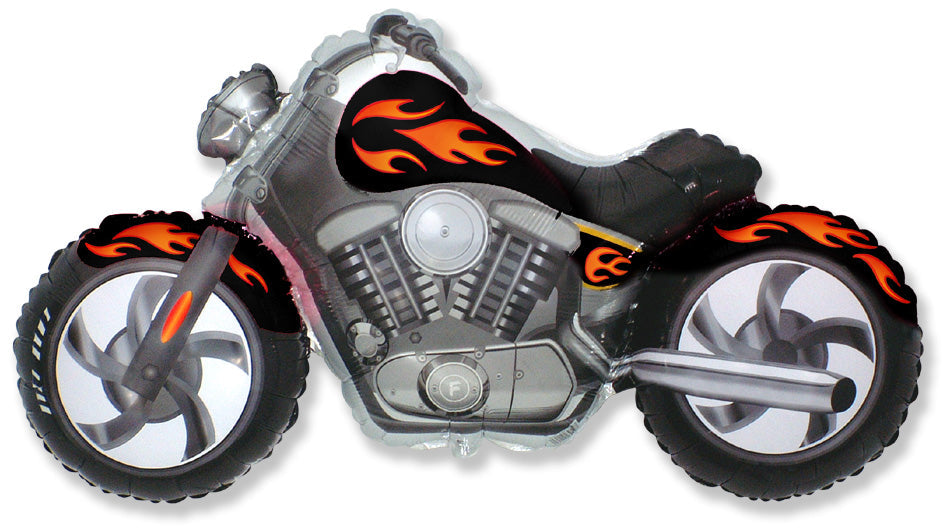 45" Motorcycle Black Balloon